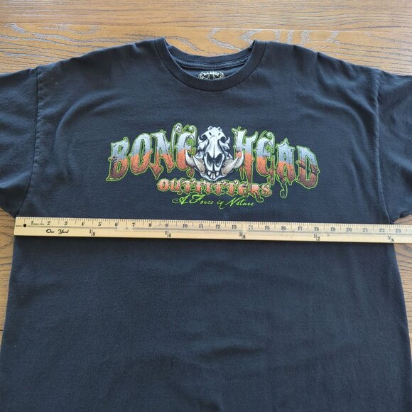 Bonehead‎ Outfitters X-Large Black Hog Hunter T-Shirt Graphic Bacon To The Bone - Picture 6 of 8